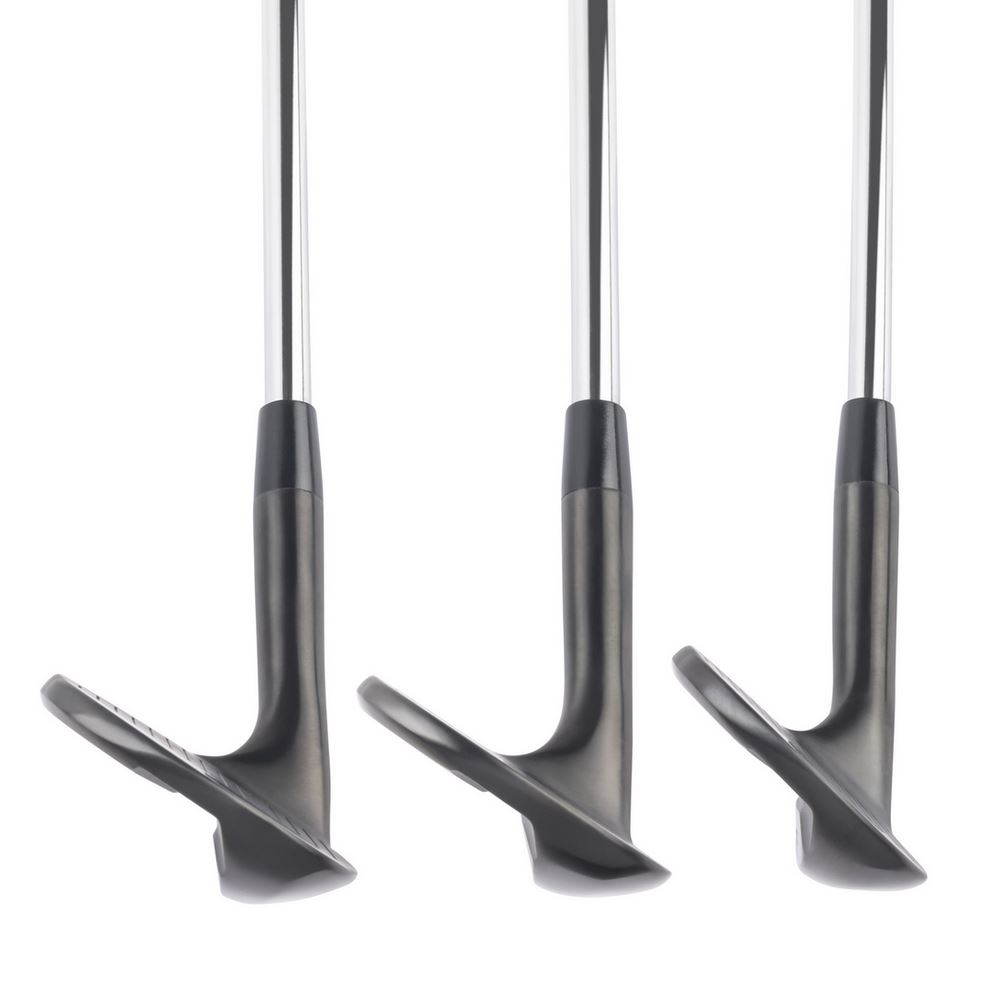 Tour Grind Milled Face Golf Wedge Set, Black, Mens Right Hand