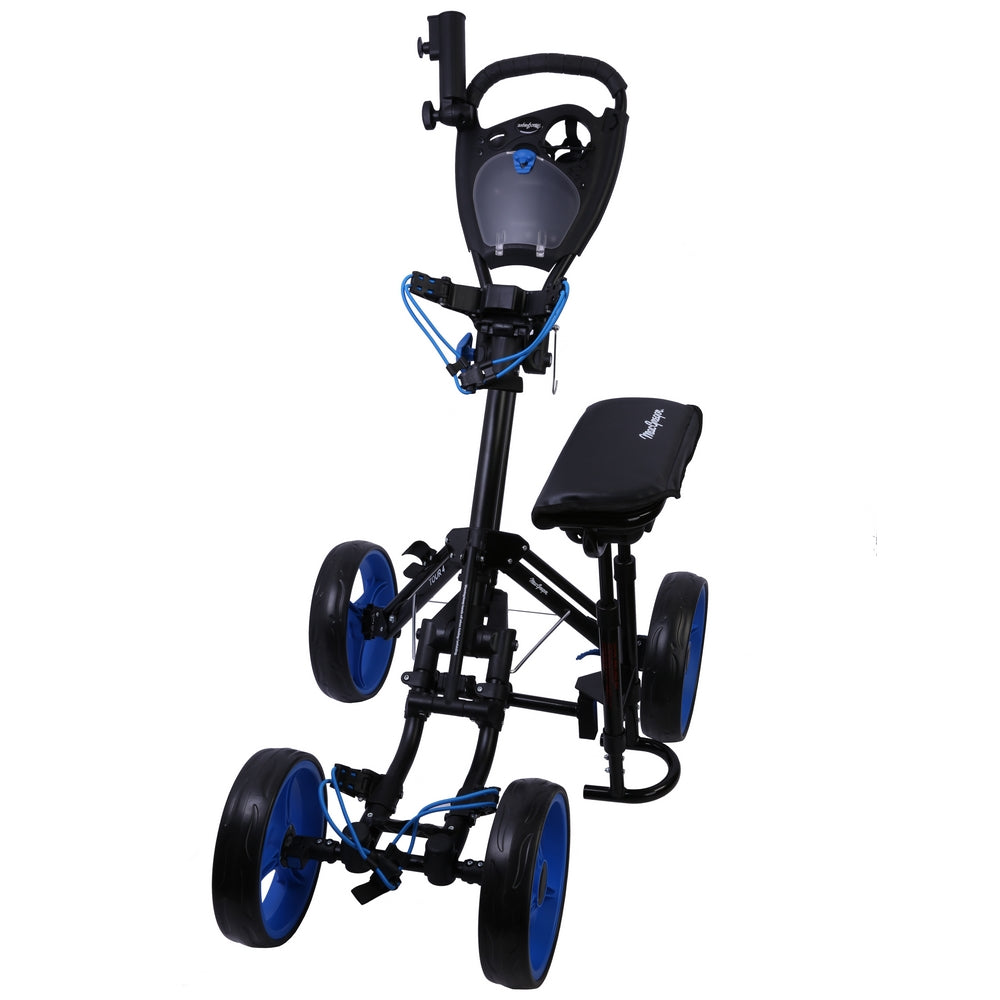 Deluxe VIP 4 Wheel Golf Trolley With Seat