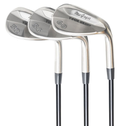 Tour Grind Milled Face Golf Wedge Set, Chrome, Mens Right Hand