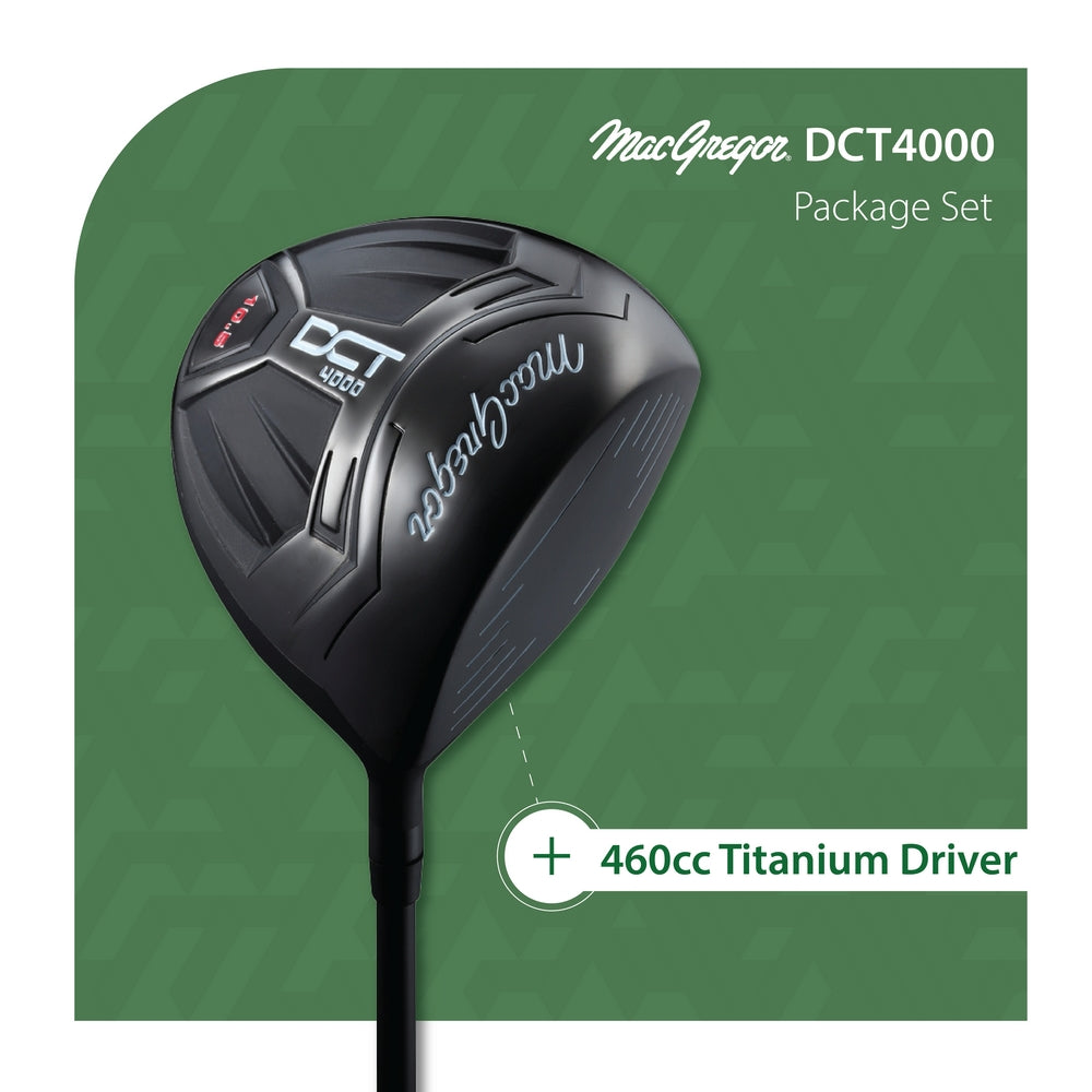 MacGregor Golf DCT4000 Golf Clubs Set with Bag, Mens Left Hand (9 Clubs / 13 Pieces)