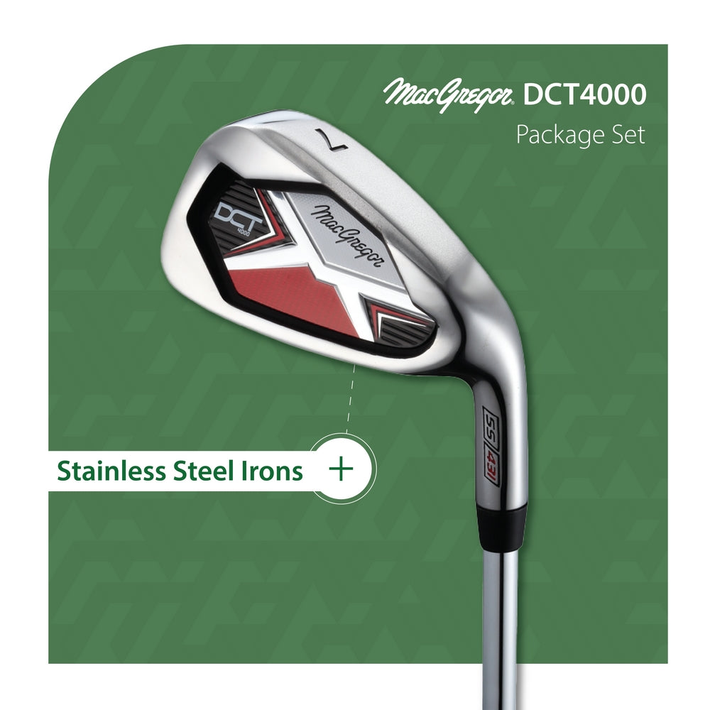 MacGregor Golf DCT4000 Golf Clubs Set with Bag, Mens Left Hand (9 Clubs / 13 Pieces)