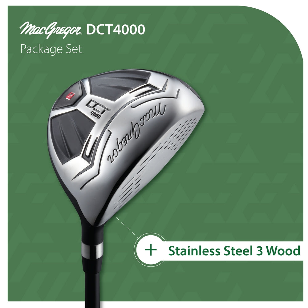 MacGregor Golf DCT4000 Golf Clubs Set with Bag, Mens Left Hand (9 Clubs / 13 Pieces)